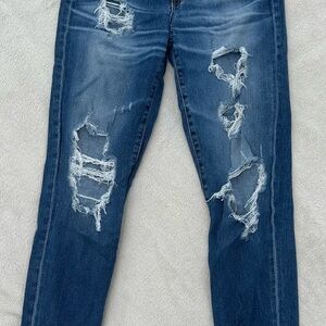 Big Star Blue Skinny Distressed Jeans